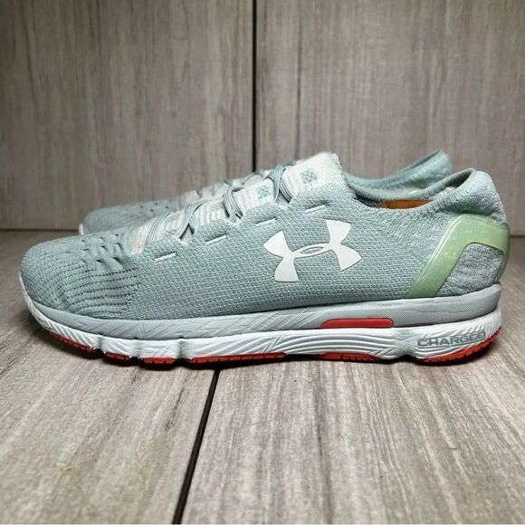 Under Armour Speedform Slingshot Aqua Blue Running Walking Shoes Womens Size 11 - Picture 3 of 10